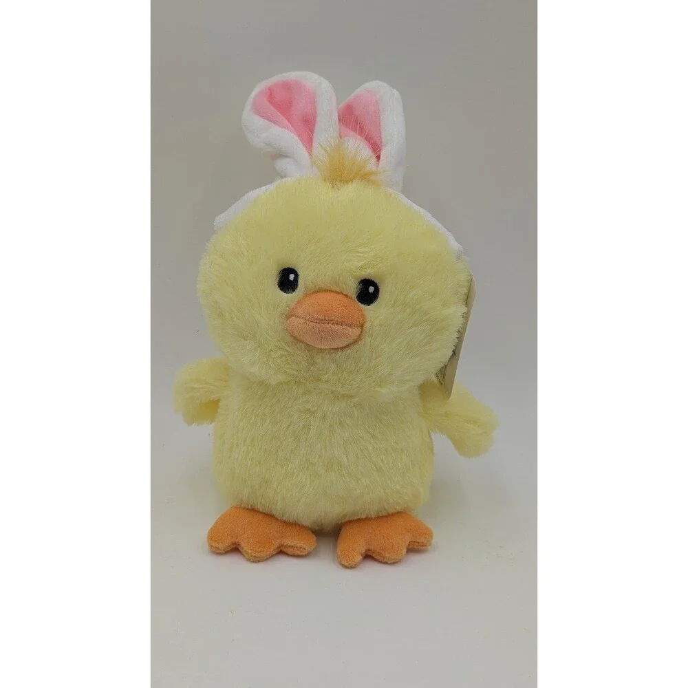 American Greetings Plush Chick Duck Yellow With Bunny Ears 10